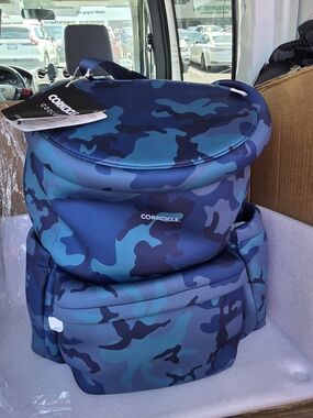 Corkcicle Blue Camo Men’s Cooler Backpack